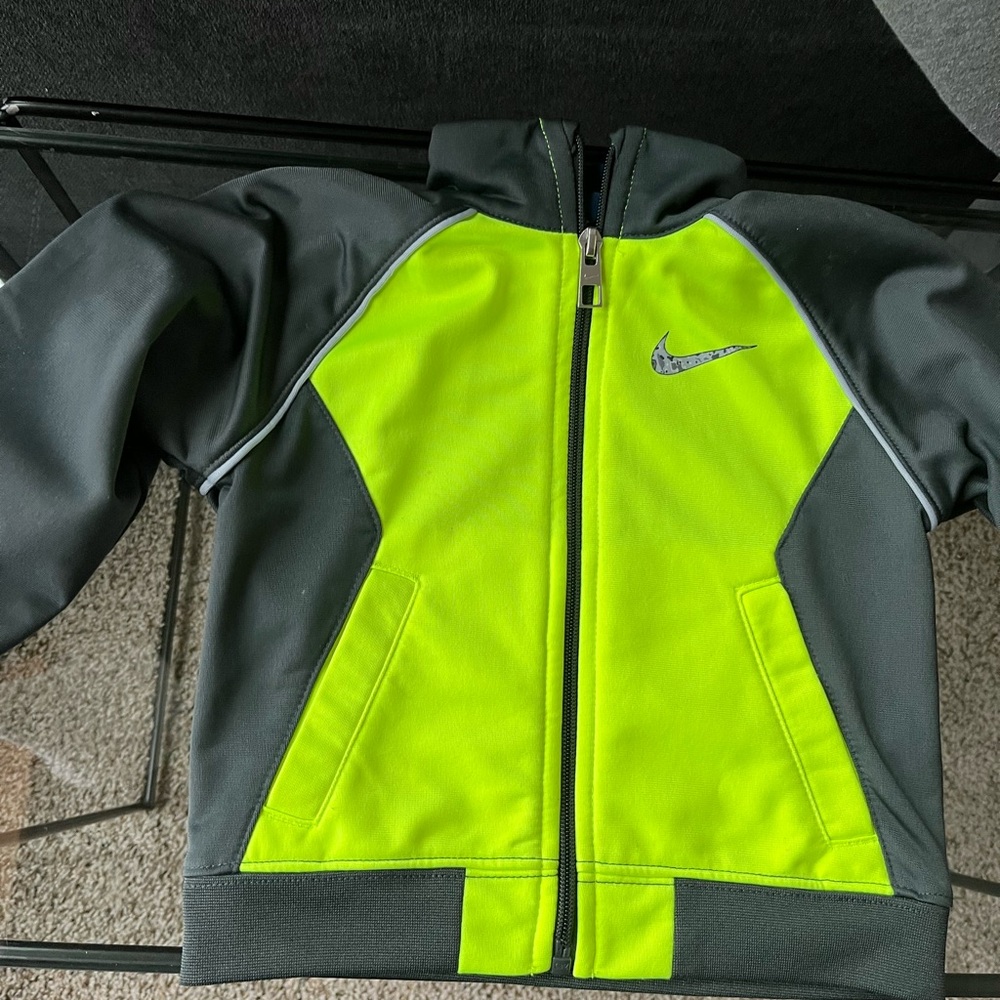 Nike Lime and Gray Jacket